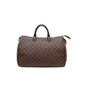 Authentic Louis‎ Vuitton Speedy 35 Damier Ebene Canvas Satchel Bag